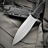 Image of TAKUMITAK 11" Fixed Blade Knife Full Tang D2 Blade 4.71mm Spear Point Blade G10 Handle Kydex Sheath Tactical Knife