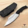 Image of TAKUMITAK 10" Fixed Blade Knife Full Tang D2 Blade 4.90mm Clip Point Blade G10 Handle Kydex Sheath Tactical Knife