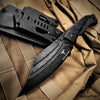 Image of TAKUMITAK 10" Fixed Blade Knife Full Tang D2 Blade 4.90mm Clip Point Blade G10 Handle Kydex Sheath Tactical Knife