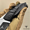 Image of TAKUMITAK 10" Fixed Blade Knife Full Tang D2 Blade 4.90mm Clip Point Blade G10 Handle Kydex Sheath Tactical Knife