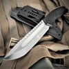 Image of TAKUMITAK 11" Fixed Blade Knife Full Tang D2 Blade 4.79mm Drop Point Blade G10 Handle Kydex Sheath Emergency Knife Camping Knife EDC Bushcraft Go Bag Knife