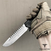 Image of TAKUMITAK 11" Fixed Blade Knife Full Tang D2 Blade 4.79mm Drop Point Blade G10 Handle Kydex Sheath Emergency Knife Camping Knife EDC Bushcraft Go Bag Knife