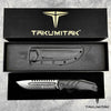 Image of TAKUMITAK 11" Fixed Blade Knife Full Tang D2 Blade 4.79mm Drop Point Blade G10 Handle Kydex Sheath Emergency Knife Camping Knife EDC Bushcraft Go Bag Knife