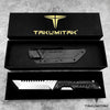 Image of Takumitak 12.25" Fixed Blade Knife Full Tang D2 Blade 4.97mm Tanto Blade G10 Handle Kydex Sheath Tactical Knife EDC Bushcraft Go Bag Knife