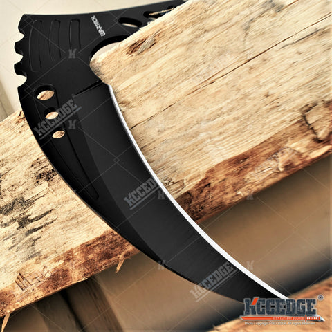 12" Scythe Fixed Blade Knife Full Tang Blade Tactical Knife Camping Knife Hiking Knife