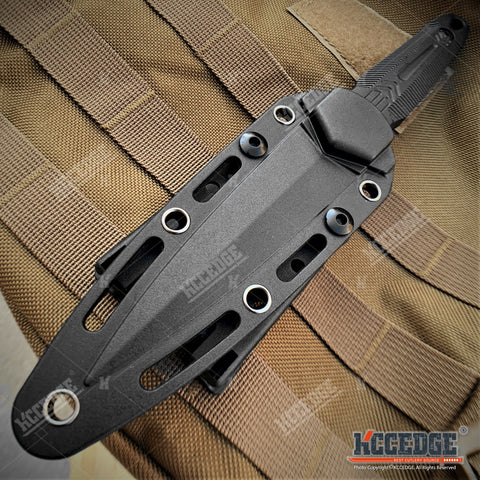 8.5" Fixed Blade Knife With Kydex Sheath And Molle Compatible Sheath Attachment