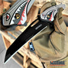 Image of 7.5" Nose Art Pocket Knife With 3" Wharncliff Blade World War II Nose Art Tribute