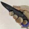 Image of 8.25" FULL TANG TACTICAL KNIFE 3cr13 STAINLESS STEEL BLADE w/ PRESSURE RETENTION SHEATH FIXED BLADE KNIFE