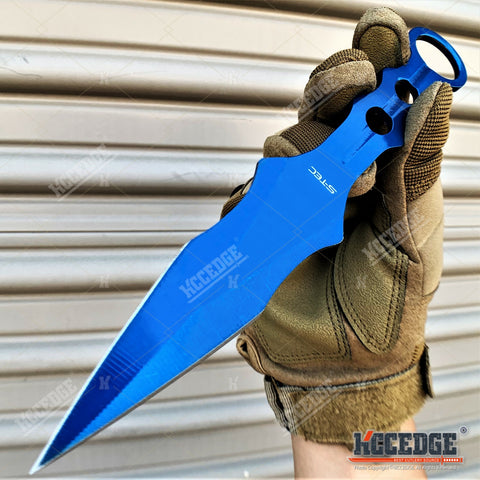 9" Full Tang Tactical Knife Camping Knife Fixed Blade Knife w/ Kydex Sheath