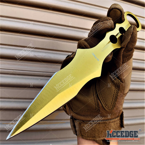 9" Full Tang Tactical Knife Camping Knife Fixed Blade Knife w/ Kydex Sheath