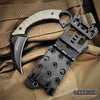 Image of 6.5" Full Tang Karambit Fixed Blade Knife G10 Handle Molle Clip Tactical Knife