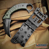 Image of 6.5" Full Tang Karambit Fixed Blade Knife G10 Handle Molle Clip Tactical Knife