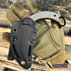 Image of 6.5" Full Tang Karambit Fixed Blade Knife G10 Handle Molle Clip Tactical Knife