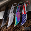 Image of 8.25" FULL TANG TACTICAL FIXED BLADE KNIFE  w/ KYDEX SHEATH TRAILING POINT BLADE