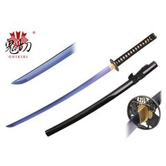 HANDMADE 41" ONIKIRI Wakizashi Japanese Sword SAMURAI MUSASHI TSUBA Real Rayskin