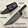 Image of TAKUMITAK 11" Fixed Blade Knife Full Tang D2 Blade 4.88mm Straight Back Blade G10 Handle Kydex Sheath Survival Knife Emergency Knife
