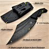 Image of TAKUMITAK 10" Fixed Blade Knife Full Tang D2 Blade 4.90mm Clip Point Blade G10 Handle Kydex Sheath Emergency Knife Survival Knife