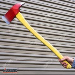 27" Firefighter FOAM Axe Toy LARP Adult Spooky Halloween Party Cosplay Costume Accessory for Cosplay & Carnival Parties