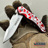 Image of 7" Outdoor Everyday Carry EDC Hearts Folding Pocket Knife for Men Women – Sharp Stainless Steel Blade, Compact & Durable Gear Tools for Camping, Hiking, Survival, Tactical, Valentine's Day, Xmas Gift
