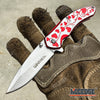 Image of 7" Outdoor Everyday Carry EDC Hearts Folding Pocket Knife for Men Women – Sharp Stainless Steel Blade, Compact & Durable Gear Tools for Camping, Hiking, Survival, Tactical, Valentine's Day, Xmas Gift