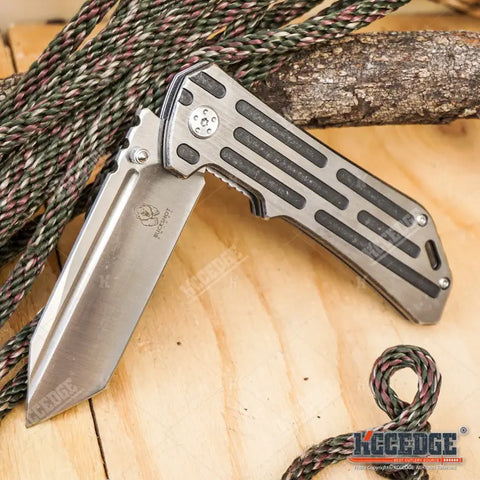 8.25" Cleaver Outdoor Folding Pocket Knife for Men Women – Razor Sharp Stainless Steel Blade, Compact & Durable Gear Tools for Camping, Hiking, Survival, Tactical and Everyday Carry (EDC)