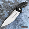 Image of 8" Tactical Knife Satin Finish D2 Steel Blade with Ball Bearing System Paired With G10 Handle Scales And Carbon Fiber