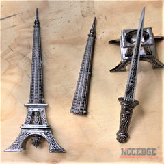 10" Eiffel Tower Letter Opener Blade Dagger Executive Knife Statue w/ GIFT BOX