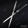 Image of 25 Inch 2 in 1 Double Bladed Ninja Sword Staff Spear Short Sword
