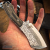 Image of 7.25" Full Tang Classic Cleaver Fixed Blade w/ Wooden Handle & Sheath