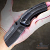 Image of CAMPING HUNTING Assisted Open Pocket Folding Knife BUCKSHOT CLEAVER RAZOR Blade