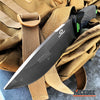 Image of 9.5" D2 Steel Outdoor Survival Fixed Blade Knife With Fire Starter Cord Cutter Knife Sharpener Camping Accessories Camping Gear Survival Gear Tactical