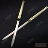 Image of 25 Inch 2 in 1 Double Bladed Ninja Sword Staff Spear Short Sword