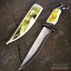 Image of 13" COLLECTOR'S HUNTSMAN COLLECTIBLE DAGGER 5 Types Animal Head Pommel Fixed Blade