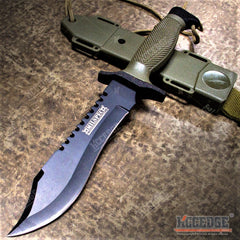 12" MILSPEC Outdoor Hunting Kempo Survival Bowie Fixed Blade Knife