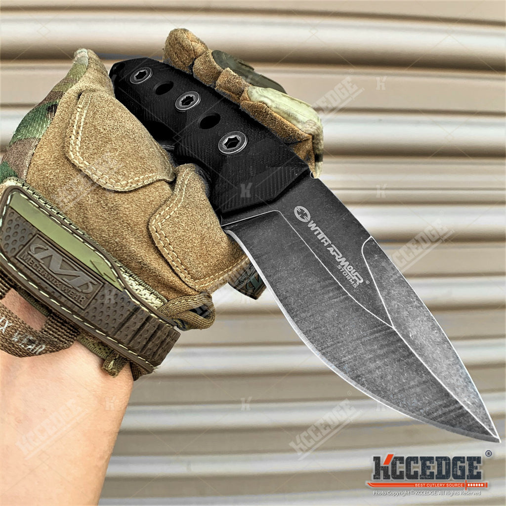 9 Full Tang Tactical Fixed Blade Knife G10 Handle w/ Kydex Sheath And –  KCCEDGE