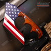 Image of 4.75" TACTICAL FIXED BLADE KNIFE FULL TANG CAMPING KNIFE w/ WOOD HANDLE
