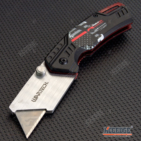 6.5" CAMPING HUNTING Assisted Open Warehouse Utility Pocket Folding Knife Razor Blade