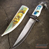 Image of 13" COLLECTOR'S HUNTSMAN COLLECTIBLE DAGGER 5 Types Animal Head Pommel Fixed Blade