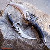 Image of 2PC FANTASY CLAW Knife Twin FIXED BLADE DAGGER Set Draco with Sheath