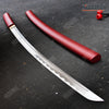 Image of USA STOCK 40" Sharp Handmade Japanese Shirasaya Sword Onikiri Samurai Katana w/ Lacquered Wood Handle & Scabbard