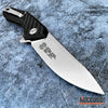Image of 8" Tactical Knife Satin Finish D2 Steel Blade with Ball Bearing System Paired With G10 Handle Scales And Carbon Fiber