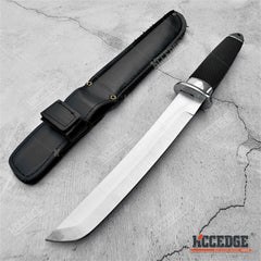 12.5" SAMURAI STYLE TANTO FIXED BLADE KNIFE MILITARY Knife SURVIVAL CAMPING GEAR