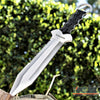 Image of 12" Tactical Knife Full Tang Fixed Blade Knife Partially Serrated Edge Survival Knife