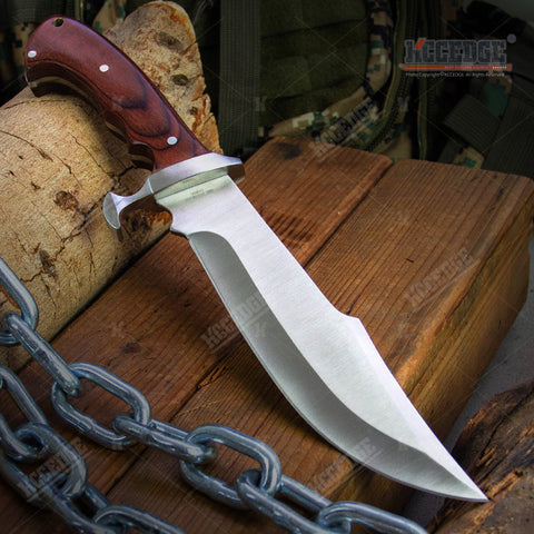 13.5" Survival Hunting Fishing Sword Machete Hatchet Camping Gear Fixed Blade Knife