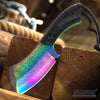 Image of 7.25" Full Tang Classic Cleaver Fixed Blade w/ Wooden Handle & Sheath
