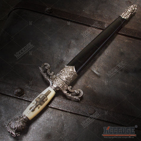 8" Mason Knights of Templar Knights Historic Dagger Opener