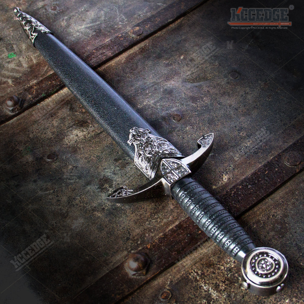 13.5 Inch Medieval Angelic Dagger - Stainless Steel Blade With Sheath, Decorative
