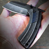 Image of CAMPING HUNTING Assisted Open Pocket Folding Knife BUCKSHOT CLEAVER RAZOR Blade