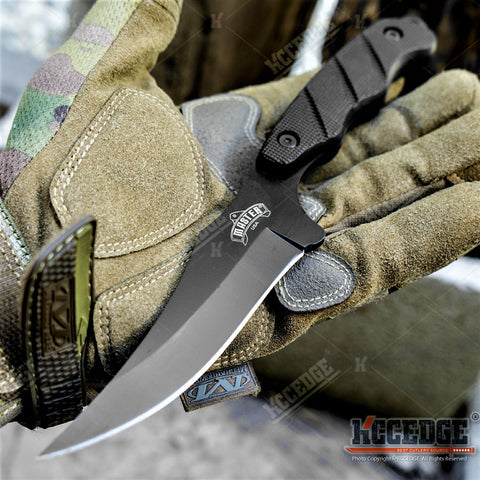 9" Full Tang Tactical Fixed Blade Knife w/ Pressure Retention Sheath
