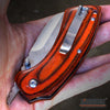 Image of CAMPING HUNTING Assisted Open Pocket Folding Knife BUCKSHOT CLEAVER RAZOR Blade